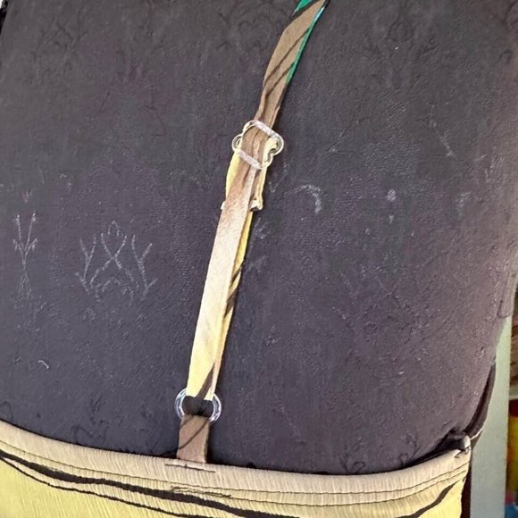 Candie’s Dress Size 7 Juniors, Multicolor Sheer with Full Lining Side Zip - Picture 9 of 9